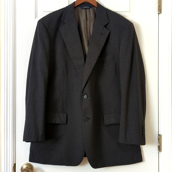 Brooks Brothers Other - Brooks Brothers Y2K Vintage Union Made BrooksEase Striped Wool Blazer Jacket 44